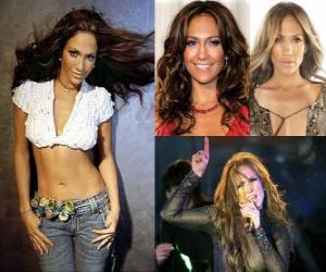 yapboz Jennifer Lopez bir aktris, şarkıcı, dansçı, moda tasarımcısı ve ABD olduğunu
